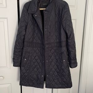 talbots car coat - black size extra large -